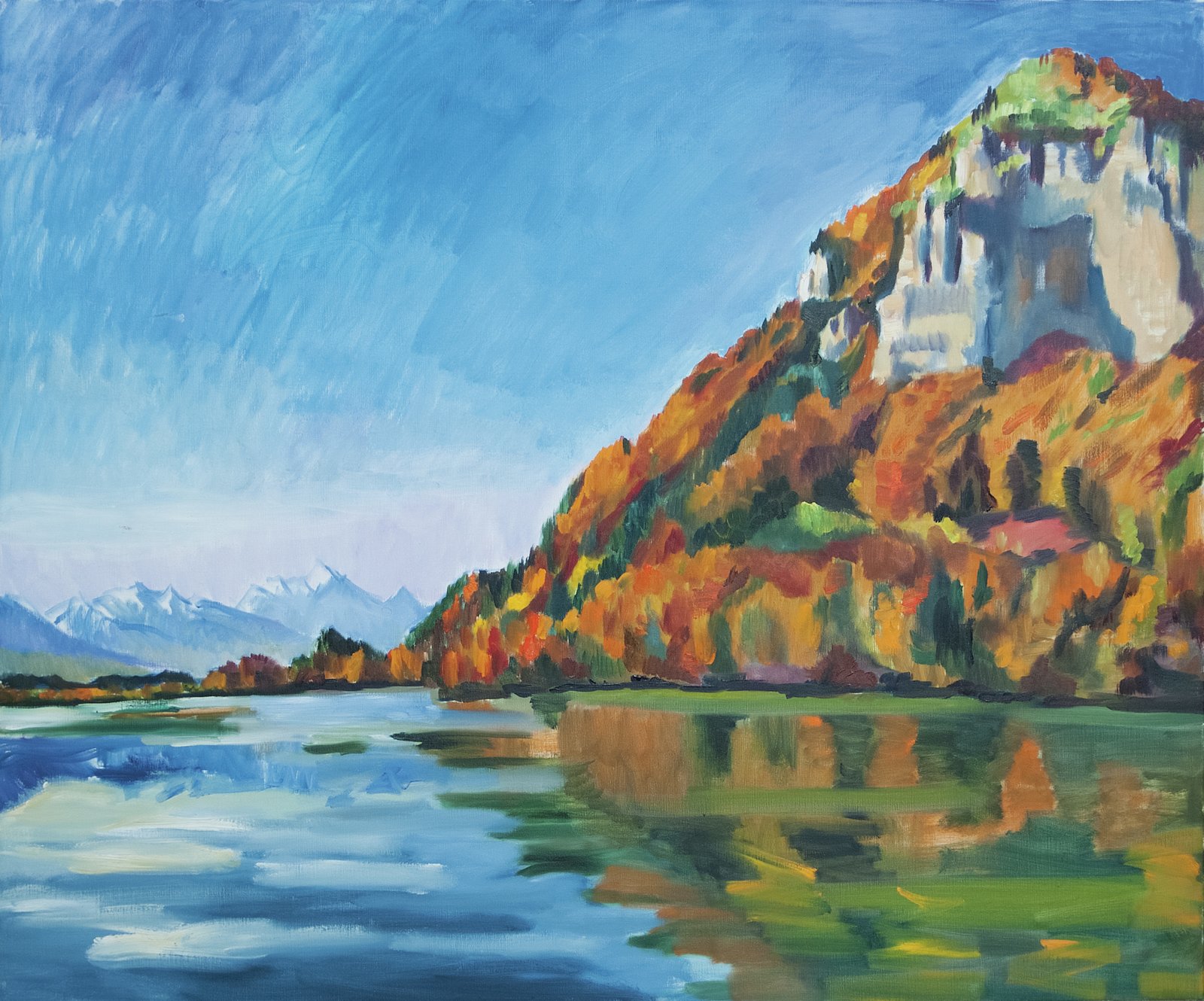 Herbstlandschaft bei der Drau