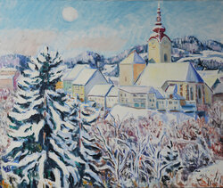 Völkermarkt, frischer Schnee