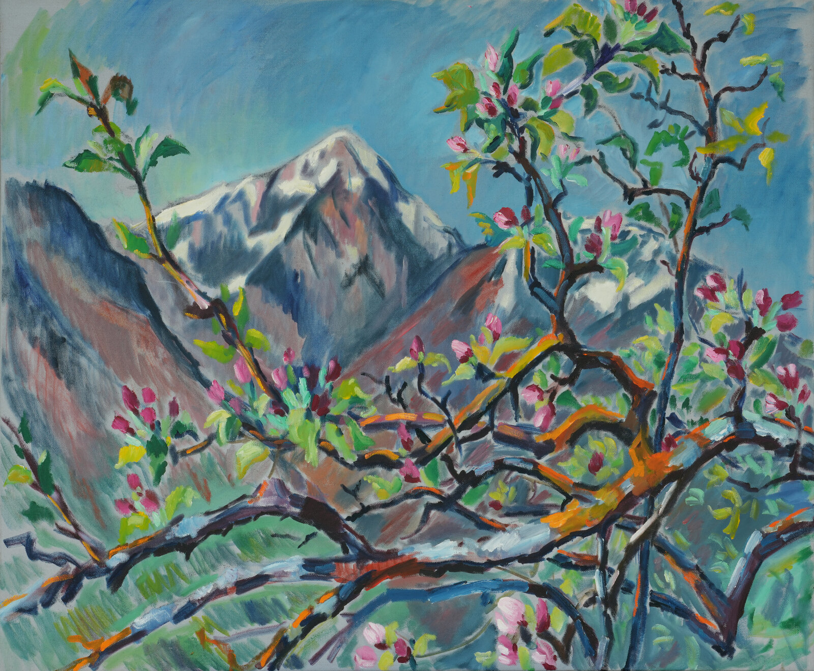 Apfelblüte und Obir