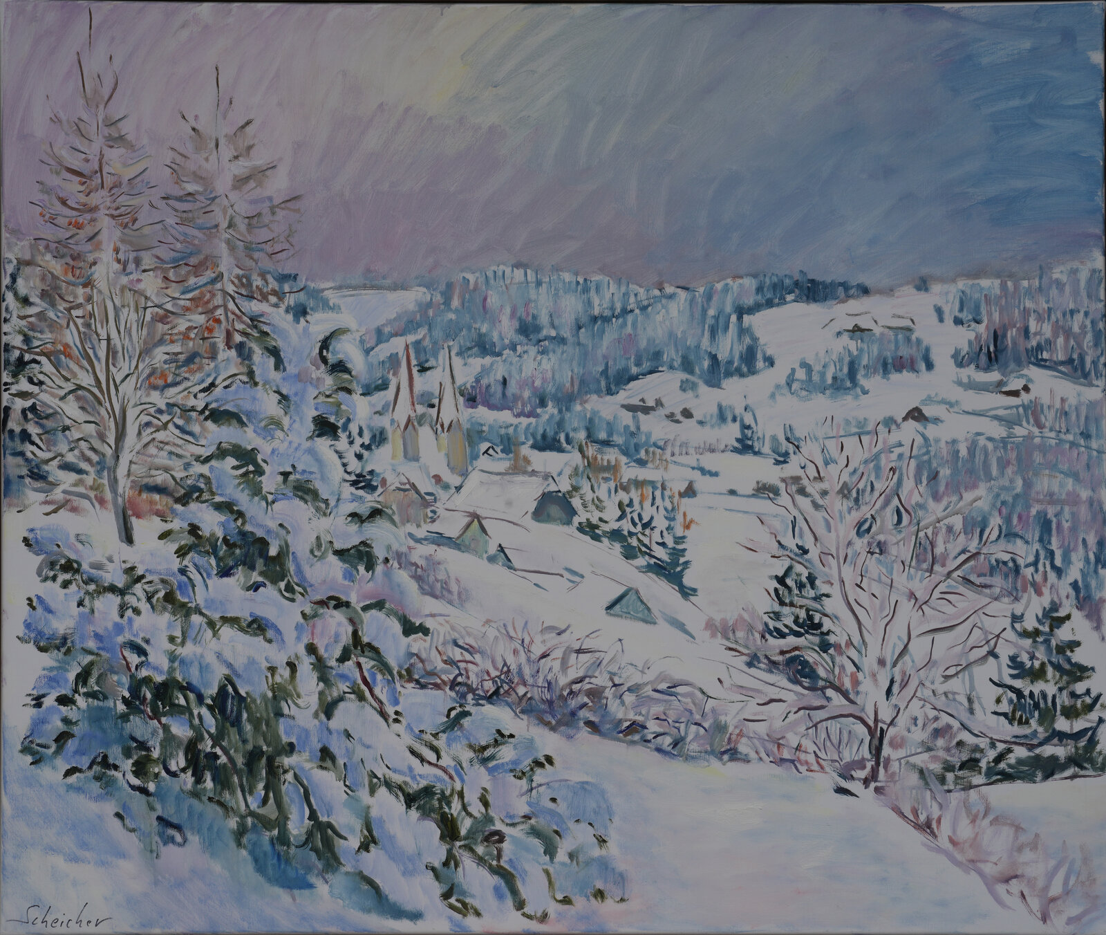 Winterlandschaft Diex